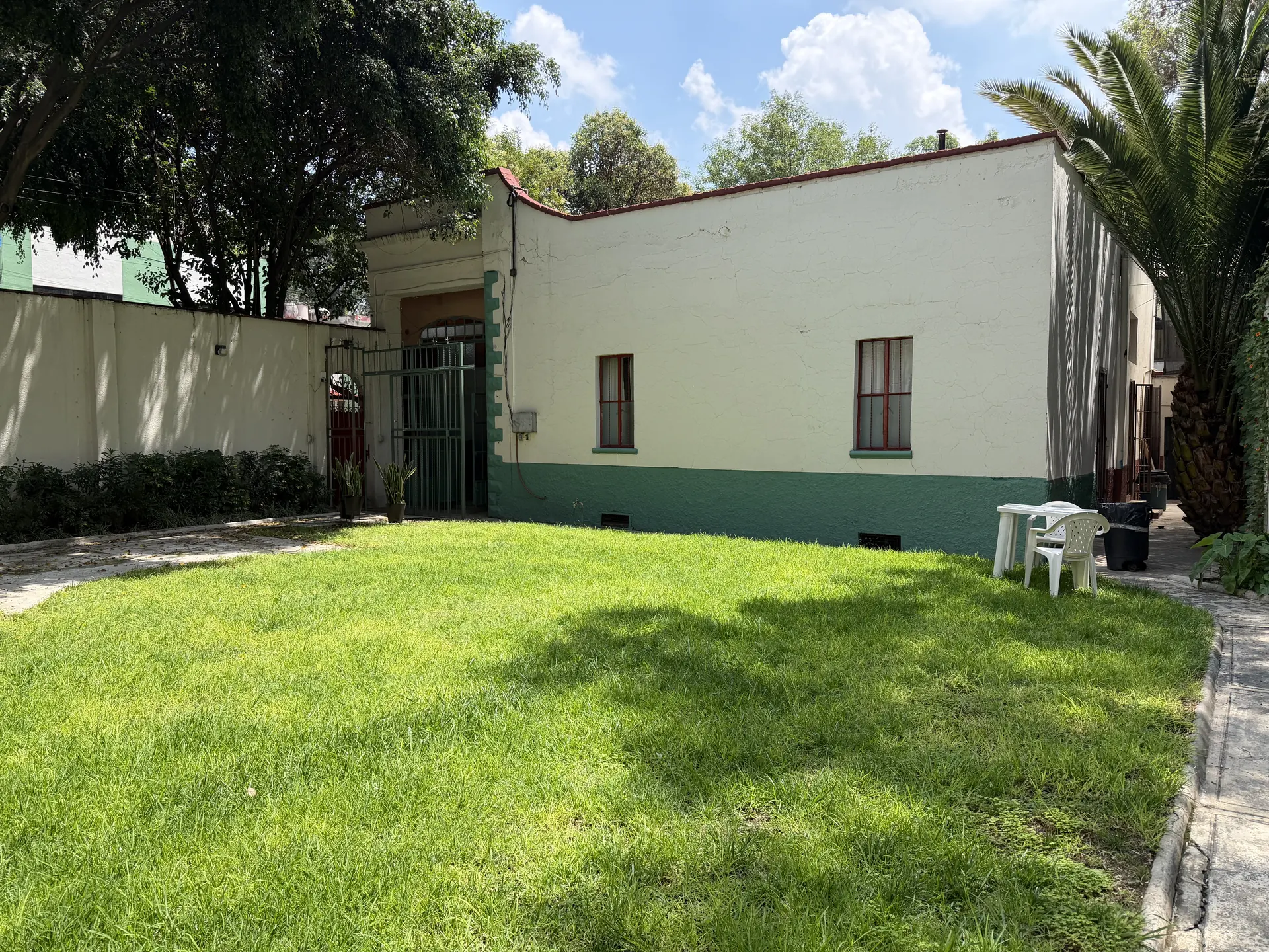 El jardín arbolado de Casa Popotla